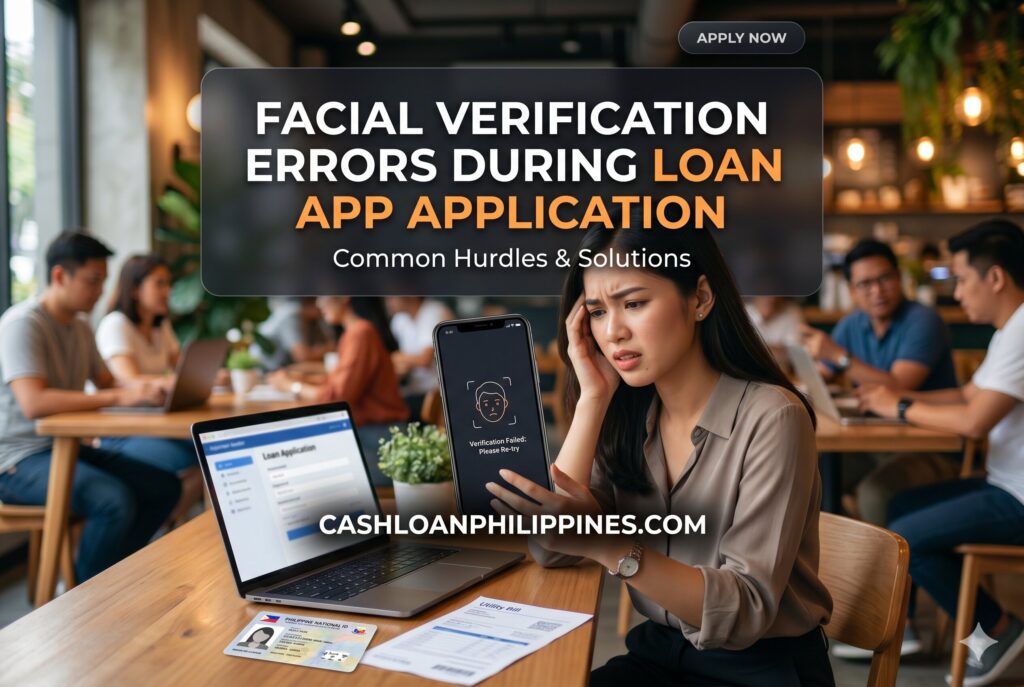 Borrower failing selfie verification check in a Philippine loan app