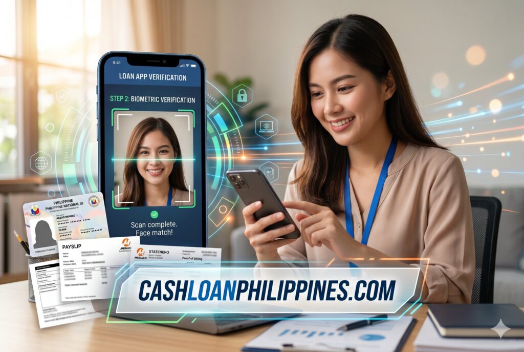 Digital lending app identity verification process using OCR scanning and selfie authentication