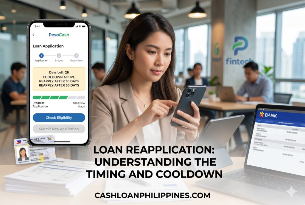 Philippine borrower waiting before reapplying after loan app rejection