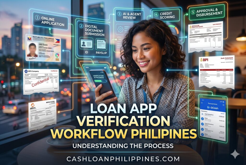 Step-by-step Philippine loan app verification process including KYC and selfie checks