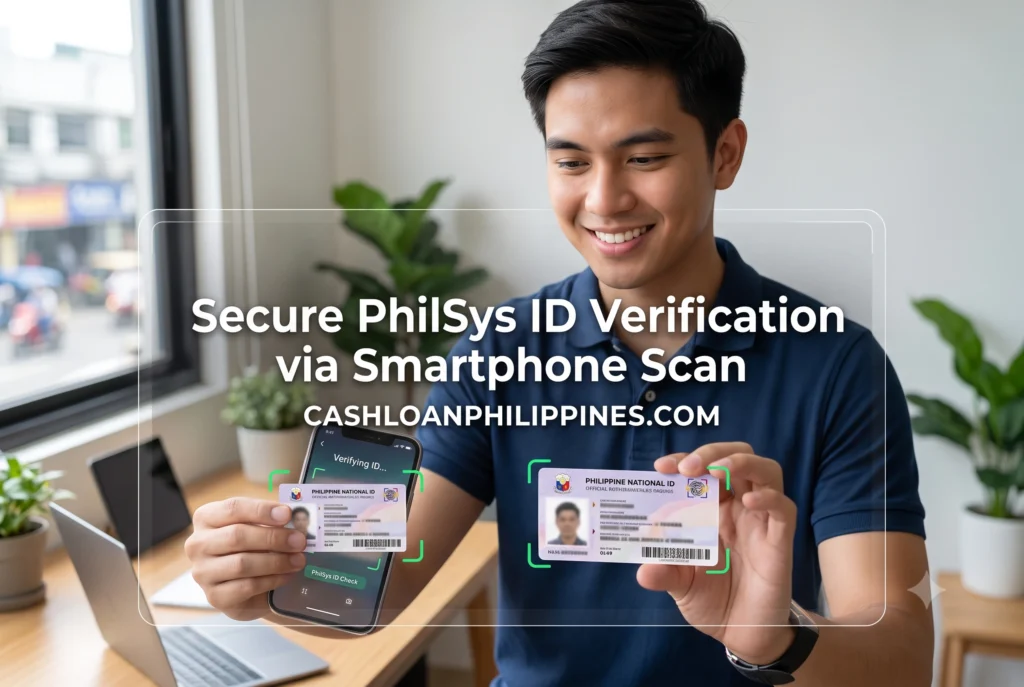 Proper lighting and framing for scanning a PhilSys ID to pass OCR verification and trigger instant loan approval