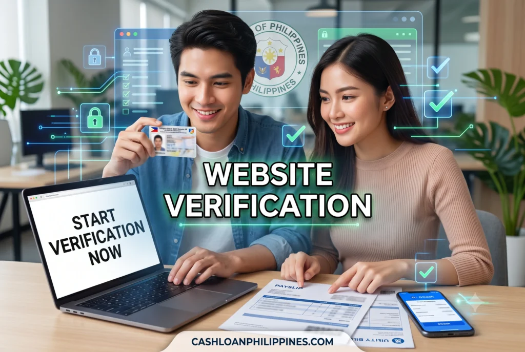 Screenshot showing how to navigate the SEC Philippines website to find the list of registered lending and financing companies.